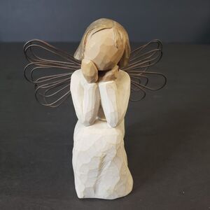 Willow Tree 2001 Hand Painted Resin Angel of Caring Figurine 3"